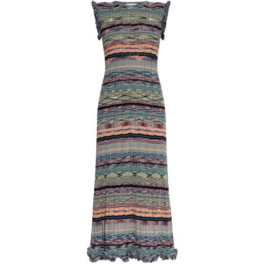 Ulla Johnson abito corto a righe - verde