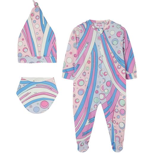 PUCCI Junior pigiama con stampa fontane - rosa