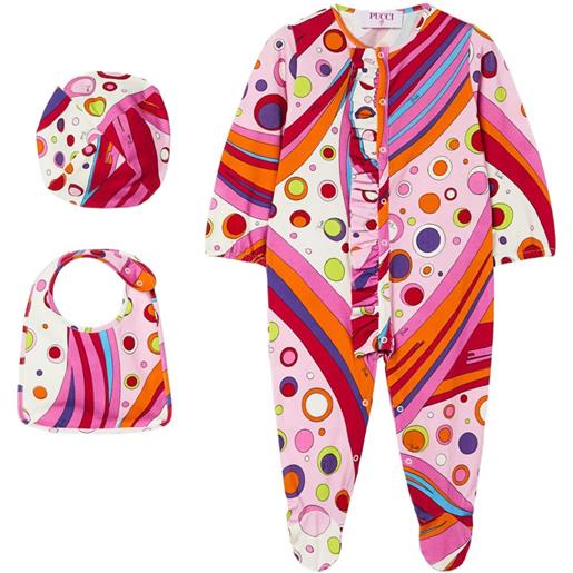 PUCCI Junior pigiama con stampa fontane - rosa