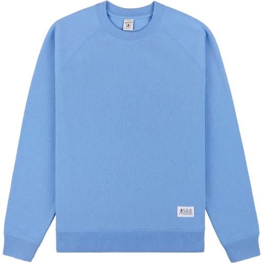 Sporty & Rich felpa juniper con maniche raglan - blu