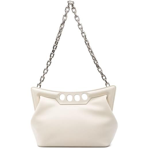 Alexander McQueen borsa the peak mini - bianco