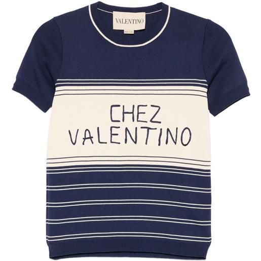 Valentino Garavani t-shirt in cotone - blu