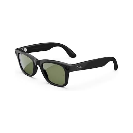 Meta ray-ban occhiali da sole unisex ray-ban meta rw 4006 wayfarer nero/g- classic green 50/22/150, nero/g- verde classico, 50/22/150