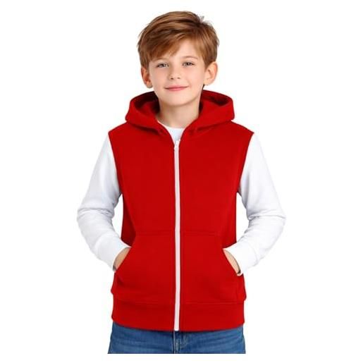 A2Z 4 Kids gilet con cappuccio giacca tessuto senza maniche - gilet camo charcoal 9-10