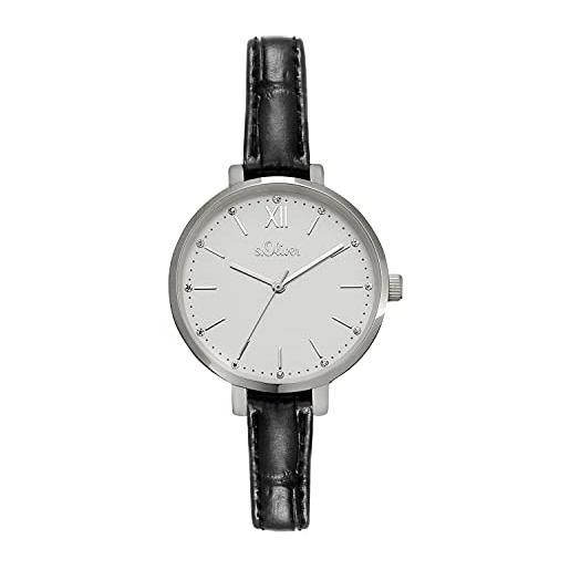 S.Oliver Orologio Uomo Al Quarzo Con Cinturino In Vera Pelle Marrone | Modello SO-4127-LC - 3