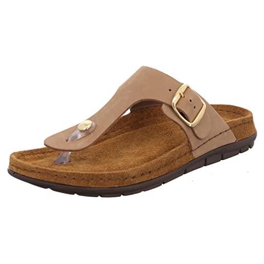 Rohde infradito donna rodigo-d 5860, numero: 40 eu, colore: beige