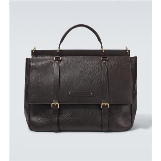 Brunello Cucinelli borsa da viaggio in pelle