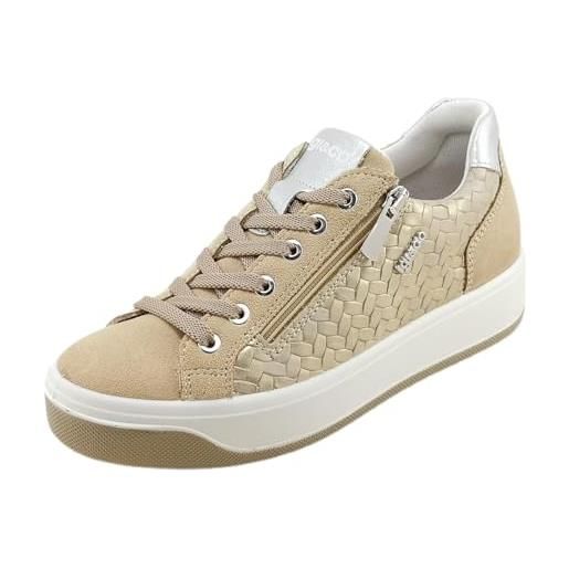 Igi&Co d. Ava, scarpe con lacci donna, platino-avorio, 41 eu
