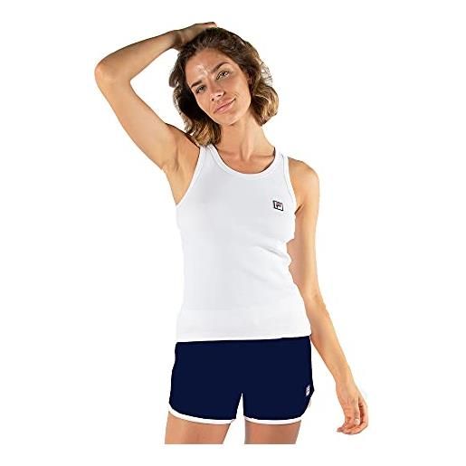 FILA set lounge da donna, corto, bianco-blu marino, m