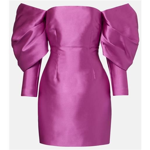 Solace London abito corto freja in raso