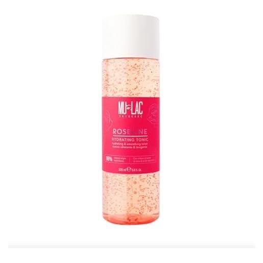 Mulac cosmetics roseline tonico idratante e levigante con rosa damascena e acido ialuronico vegan 200 ml
