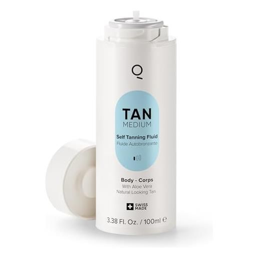 IONIQ Skincare cartuccia tan medium - premium autoabbronzante per un massimo di 7 giorni senza striature e naturali in 3 minuti - vegano, piacevole profumo - sistema di cura della pelle del futuro (1