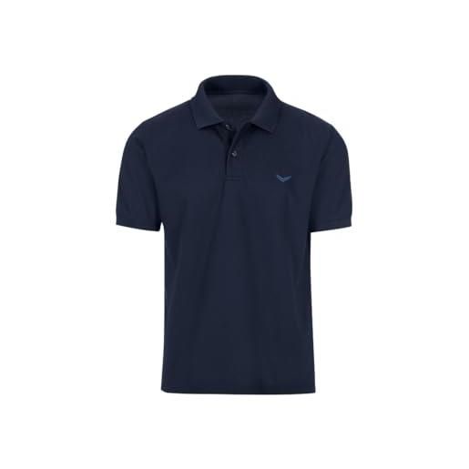 Trigema damen polo-shirt deluxe piqué, blu (horizont 042), xxl donna