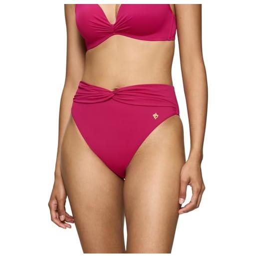 Triumph summer twist highwaist brief bikini bottom, rosa (berre), 44 donna