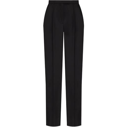 Alexander McQueen pantaloni sartoriali a vita alta - nero