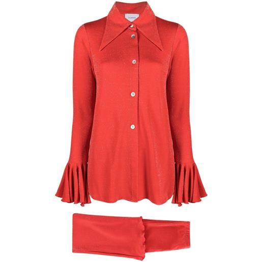 Sleeper completo 2 pezzi lurex lounge - rosso