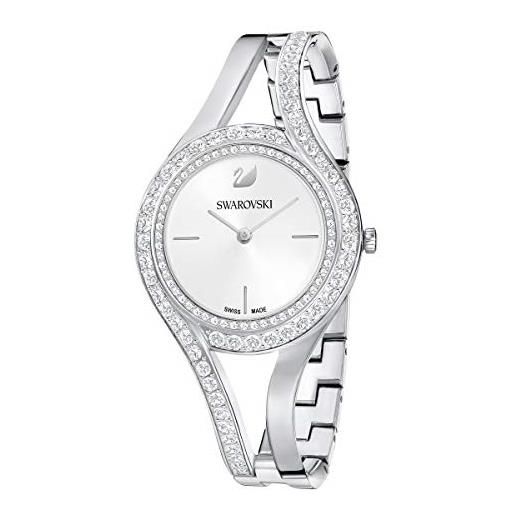 Swarovski eternal orologio, con cristalli Swarovski e bracciale di metallo in acciaio inossidabile, meccanismo al quarzo, tono argentato