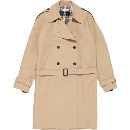 Acne Studios trench doppiopetto con cintura - toni neutri