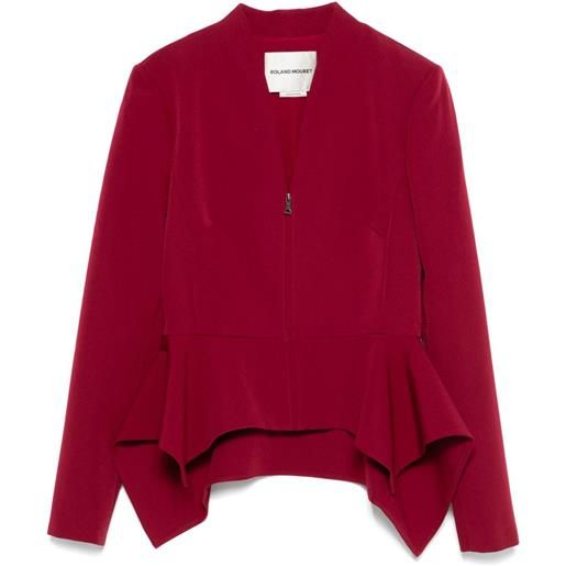 Roland Mouret giacca con peplum - rosso