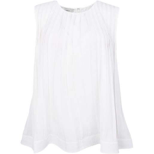 Vince top svasato - bianco