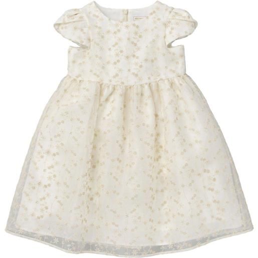 Miki House abito con ricamo - bianco