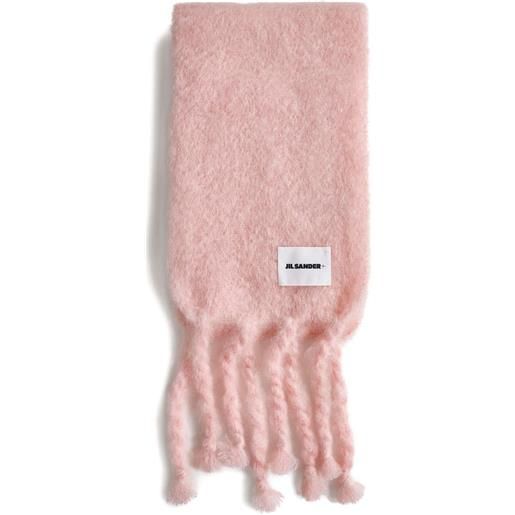 Jil Sander sciarpa in misto mohair - rosa
