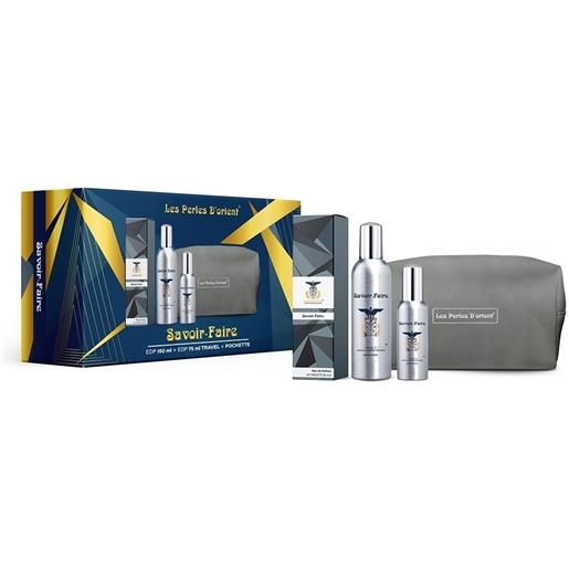 Lpdo perle d'orient savoir faire 3 pz eau de parfum spray 150 ml + 75 ml + beauty case cofanetto