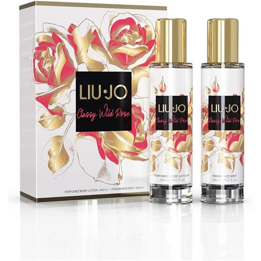 Liu-jo classy wild rose body mist 200 ml + body lotion 200 ml 2 pz