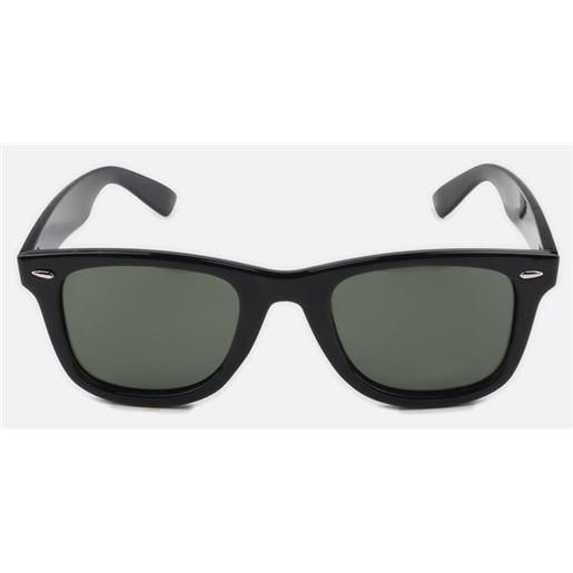 Sanifarma occhiale premontato da sole contacta ikona nero/verde 1 paio