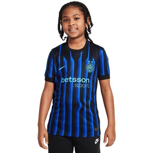 NIKE inter stadium home 2025/2026 jr jersey maglia replica gara ragazzo