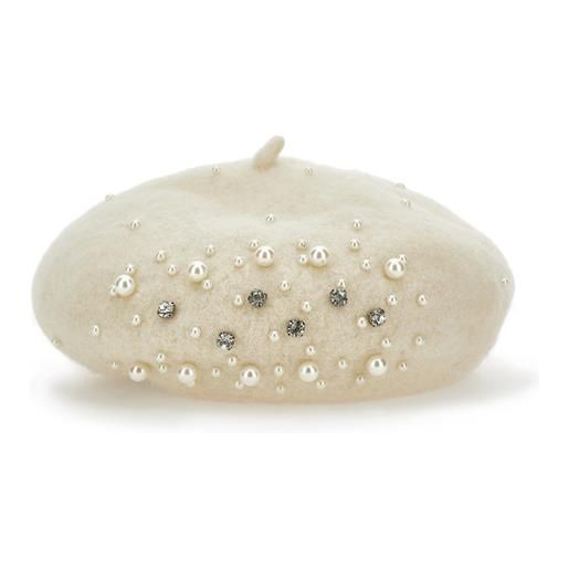 Monnalisa basco con perle e strass