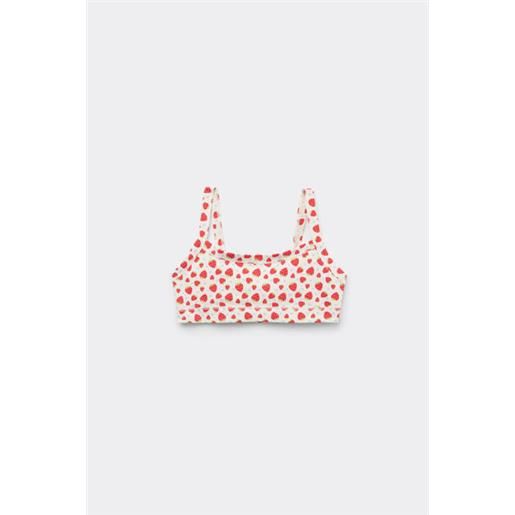 Tezenis brassiere bimba basic in cotone stampato bambina rosa