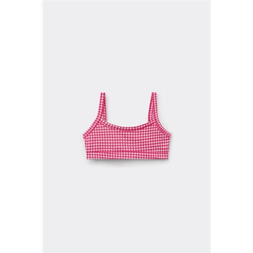 Tezenis brassiere bimba basic in cotone stampato bambina rosa