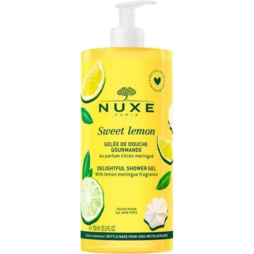 Nuxe sweet lemon gel doccia idratante limone e meringa 750 ml