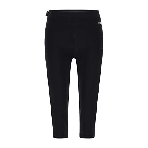 FREDDY - leggings corsaro con stampa argento su un fianco, donna, nero, medium