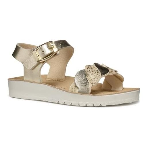 Geox j sandal costarei gi - sandalo bambina, biscuit/rose gold, 