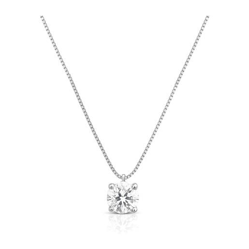 Sofia Milani - Collana Donna In Argento 925 Con Zircone E Design A Strati - Placcata Oro Rosa - 2