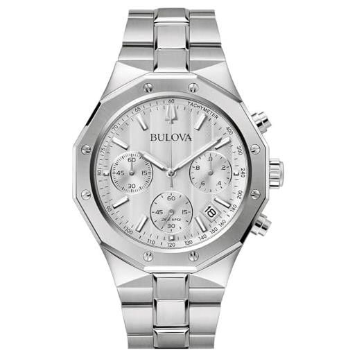 Bulova analogico 96b408, argento, bracciale