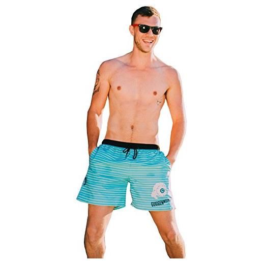GUGGEN Calzoncini da Bagno per Uomo Watershorts Costume da Bagno Adulto Giallo M