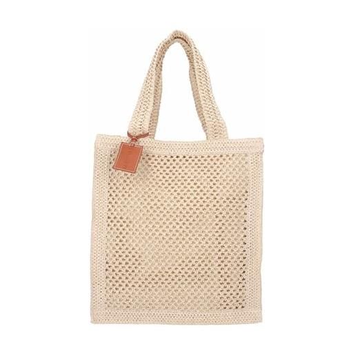 Me-Fui borsa mare in paglia ma25-a076lb light beige