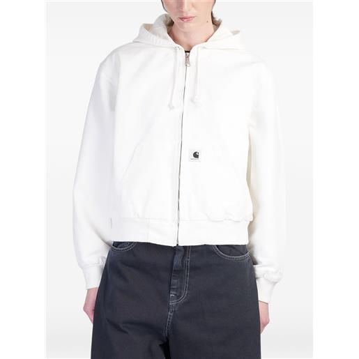 Carhartt WIP felpa og active con cappuccio - bianco