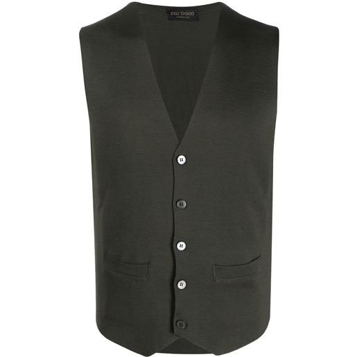 Dell'oglio gilet con scollo a v - verde
