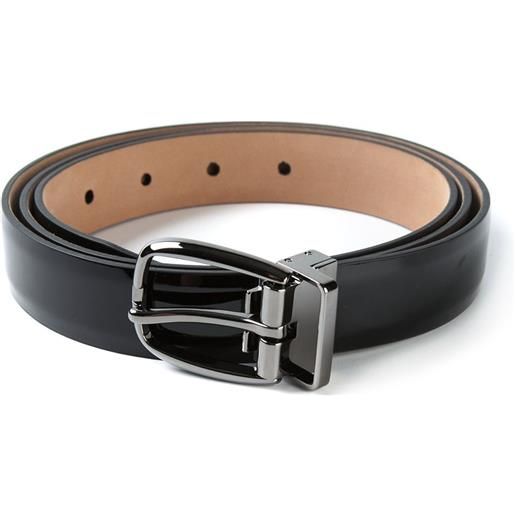 Cintura Da Uomo In Tela Nera Casual A Doppio Anello, Lunga - Foto 9