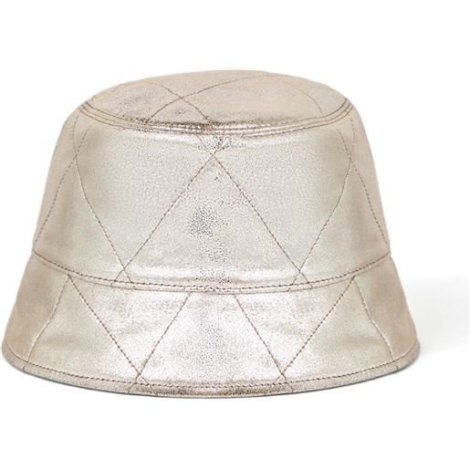 Brunello Cucinelli cappello bucket lamé - oro
