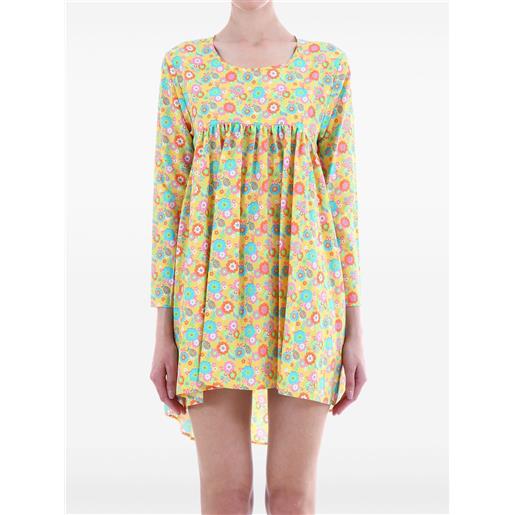 Jeremy Scott abito corto a fiori - giallo