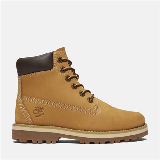 Timberland - scarponcino stringato courma kid da bambino (dal 30,5 al 35) in giallo, giallo, taglia: 33