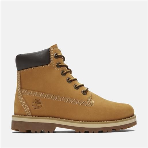 Timberland - scarponcino stringato courma kid da bambino (dal 35,5 al 40) in giallo, giallo, taglia: 36
