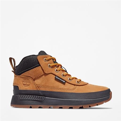 Timberland - sneaker field trekker mid da bambino (dal 35,5 al 40) in giallo, giallo, taglia: 36