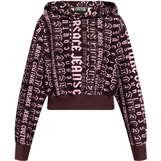 Versace Jeans Couture felpa con motivo logo - viola