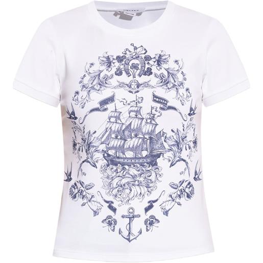 Alexander McQueen t-shirt con grafica - bianco